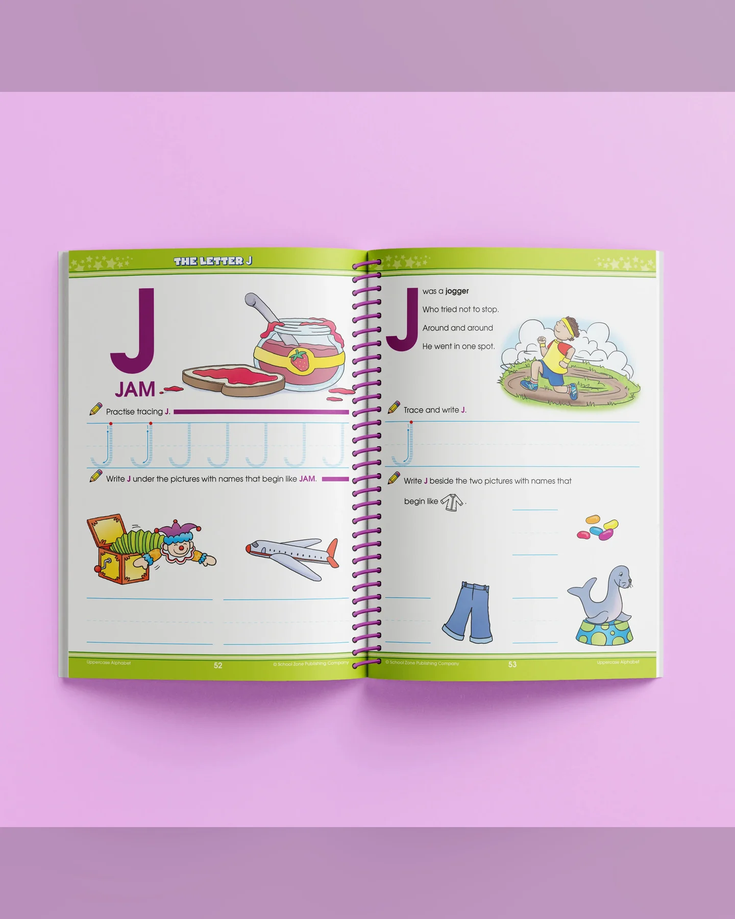 School Zone Big Spiro Alphabet Workbook-2