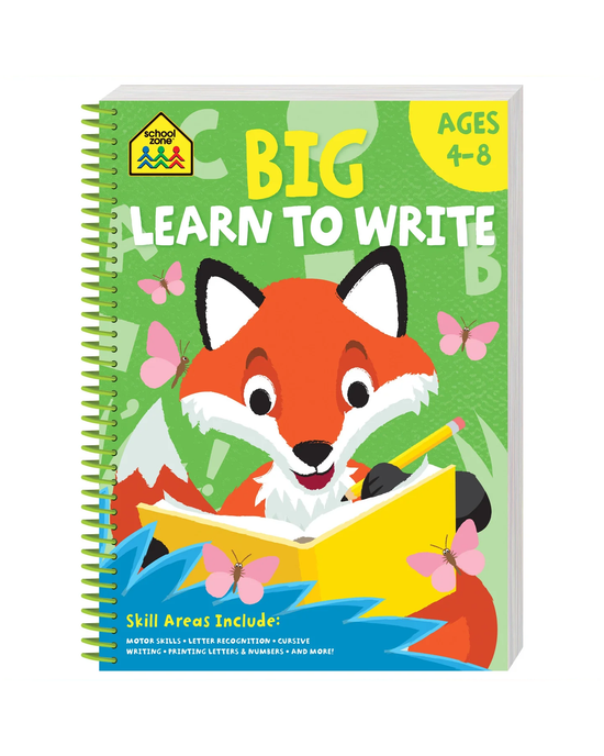 School Zone Big Spiro Writing Workbook