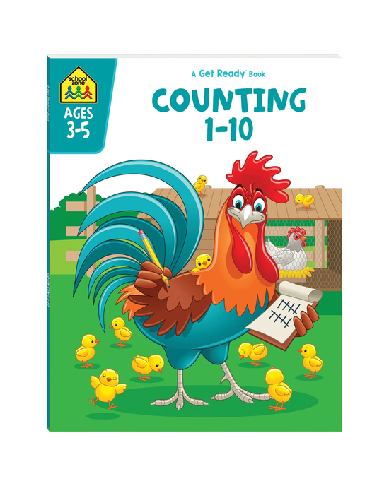 School Zone Get Ready Counting 1-10 Workbook