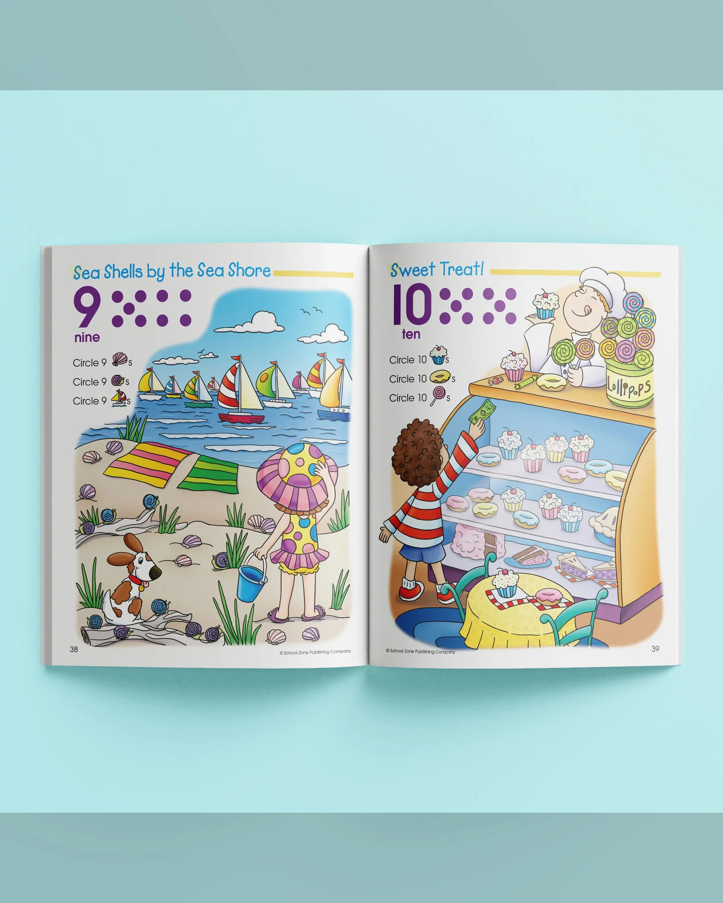 School Zone Get Ready Counting 1-10 Workbook-3