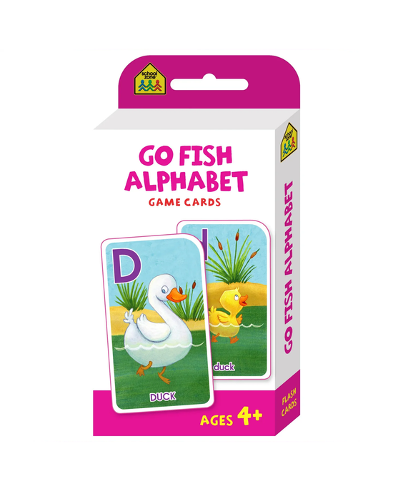 School Zone Go Fish Alphabet Game Cards