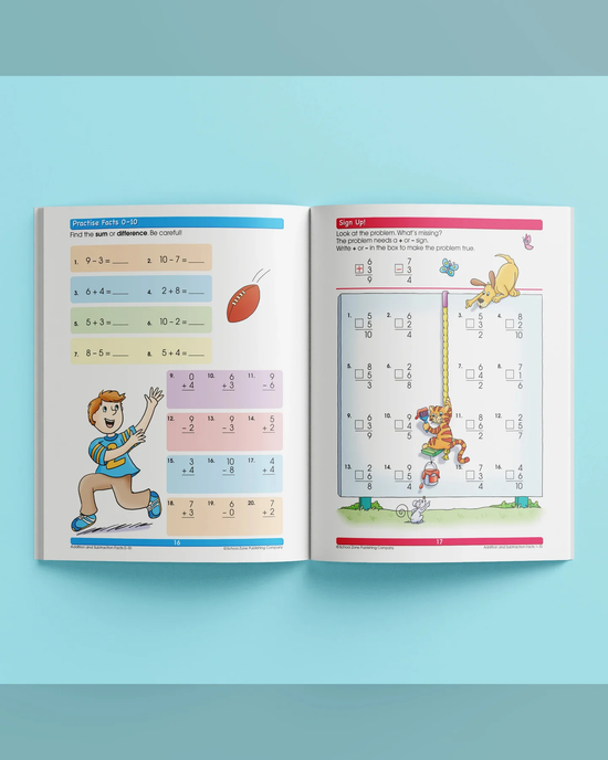 School Zone I Know It! Addition & Subtraction Workbook