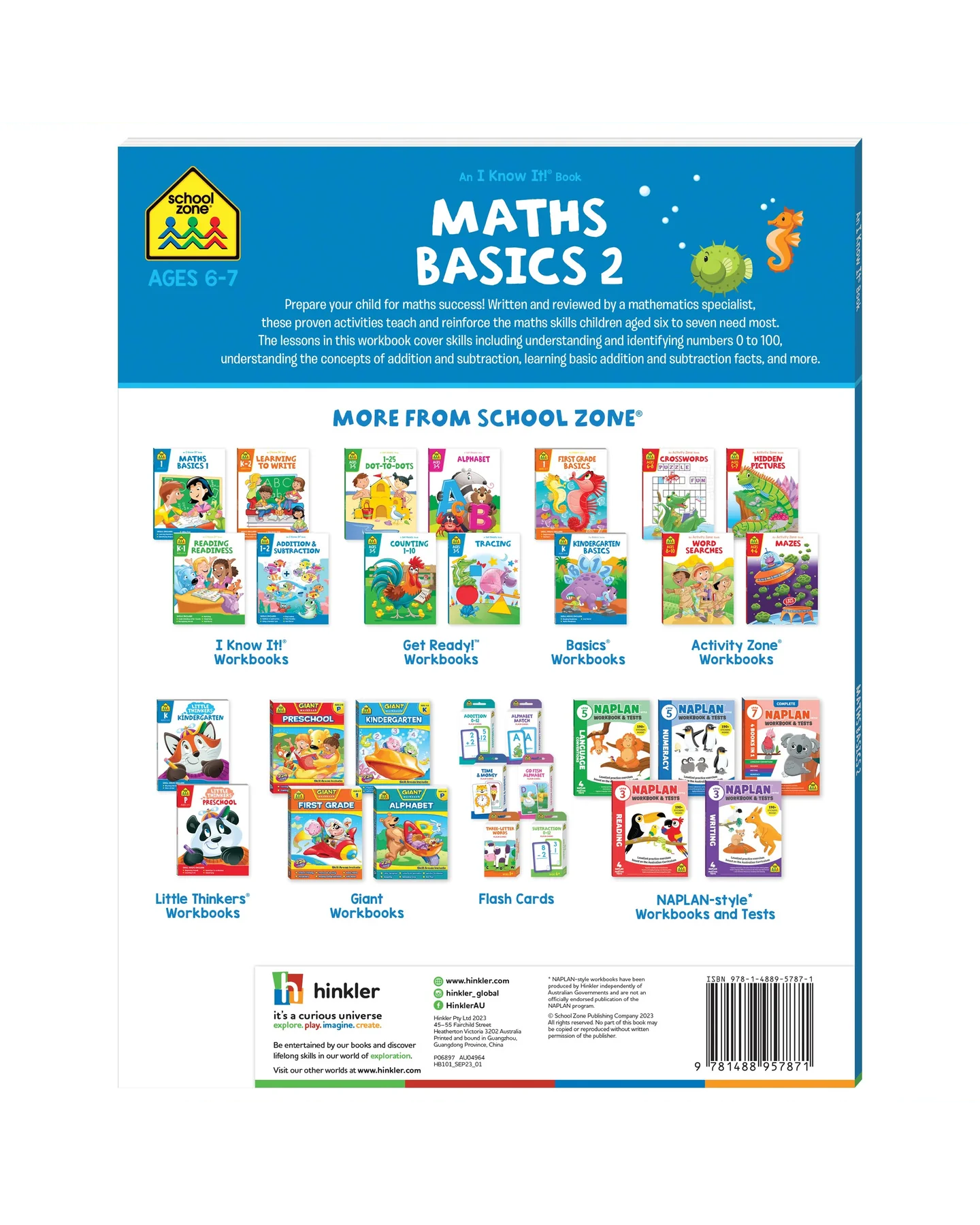 School Zone I Know It! Maths Basics 2 Workbook-2
