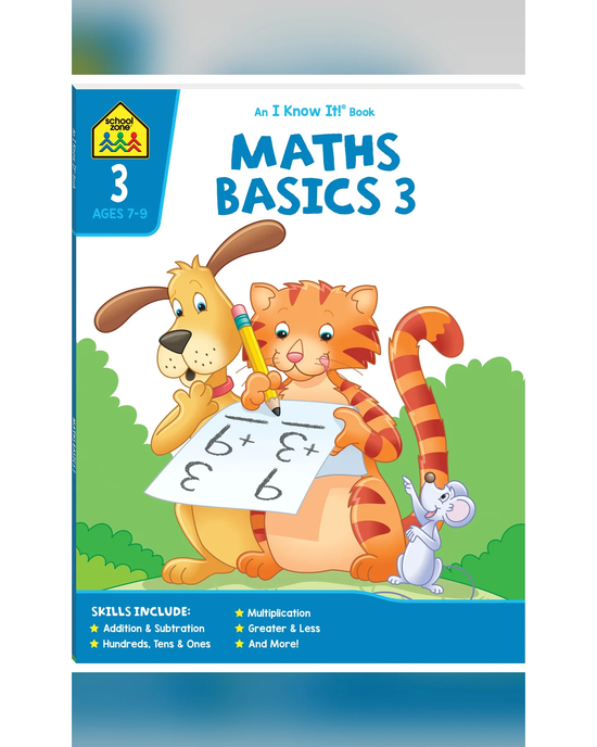 School Zone I Know It! Maths Basics 3 Workbook