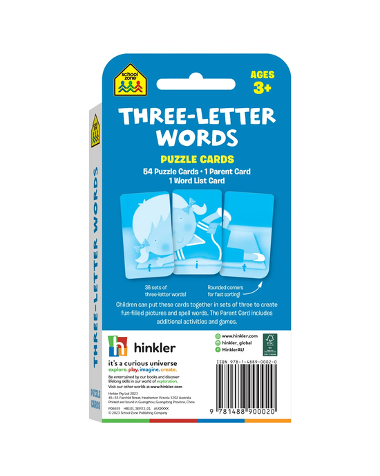 School Zone Three-Letter Words Flash Cards