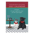 Scruffy Mutts 2027 calendar cover with two dogs wearing red neckerchiefs