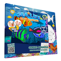 Splat Planet Sea Life Clay Painting Kit 40 x 30 cm