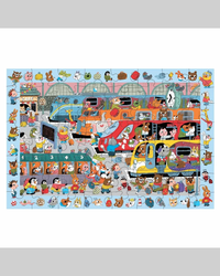 Mudpuppy Search & Find All Aboard! Train Station 64-Piece Puzzle-3