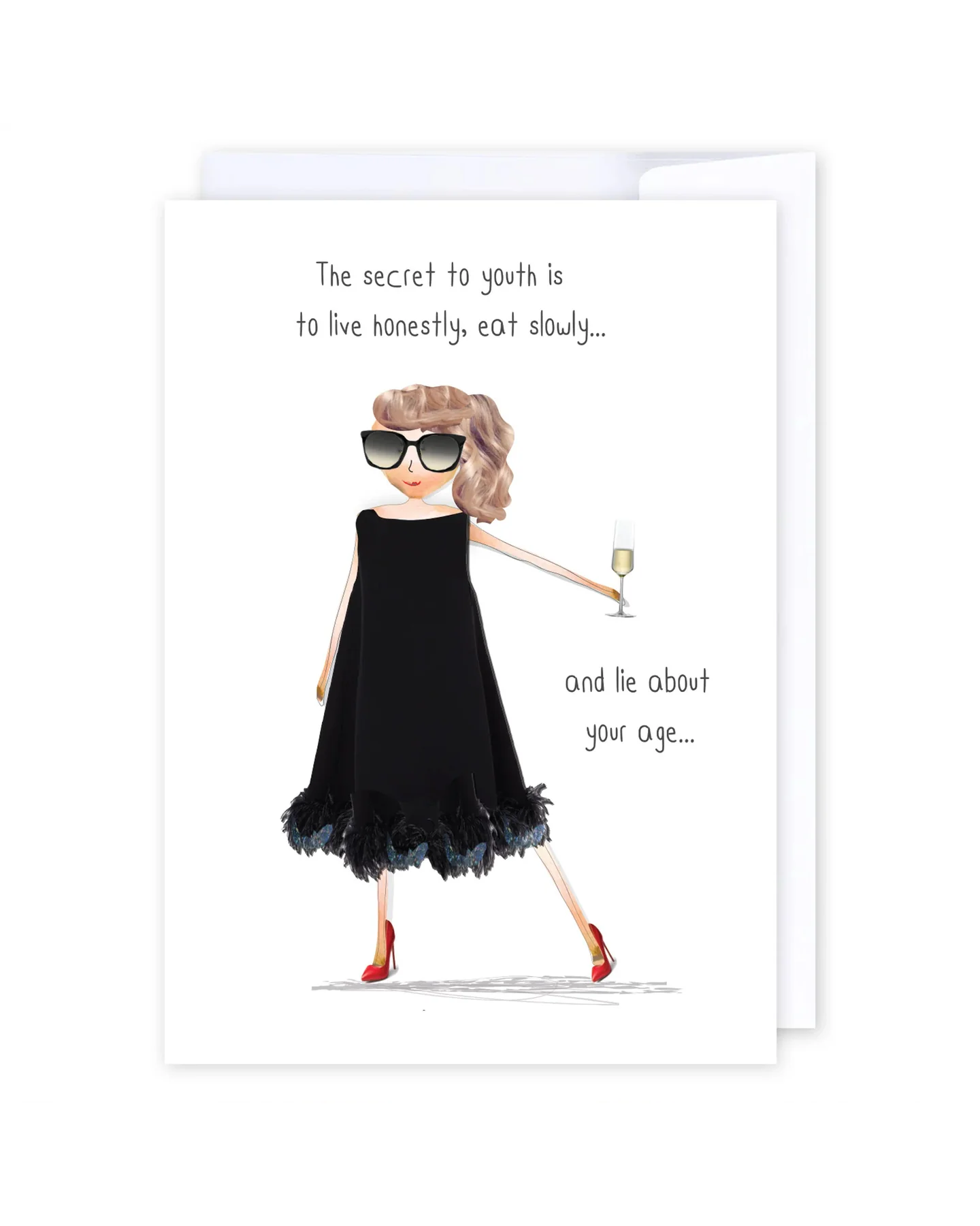 Secret to youth Greeting Cards