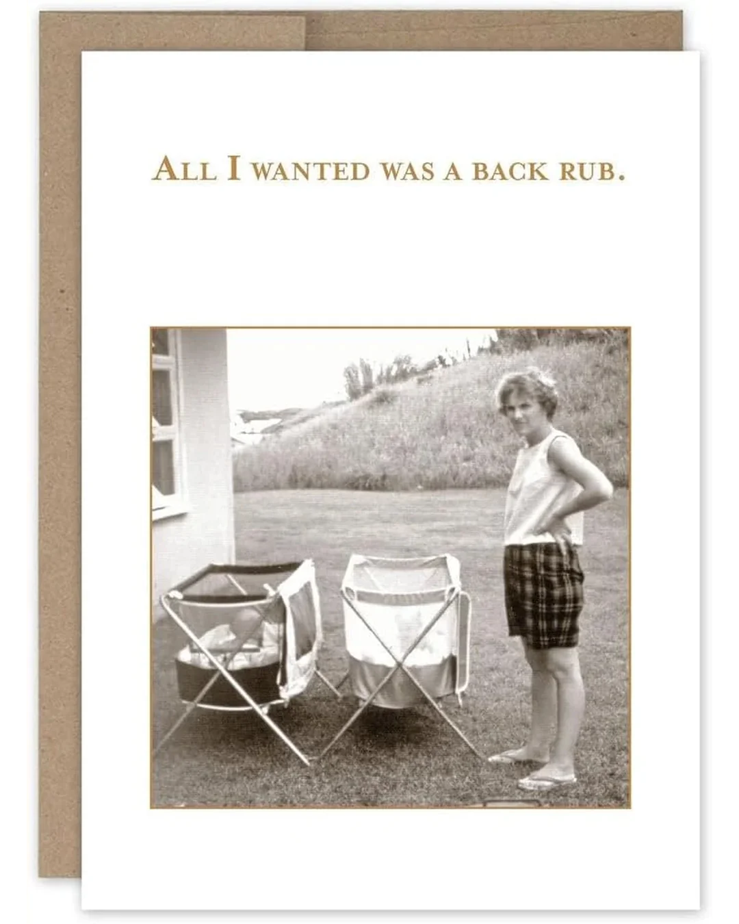 Shannon Martin All I Wanted Was a Back Rub Card Greeting & Note Cards