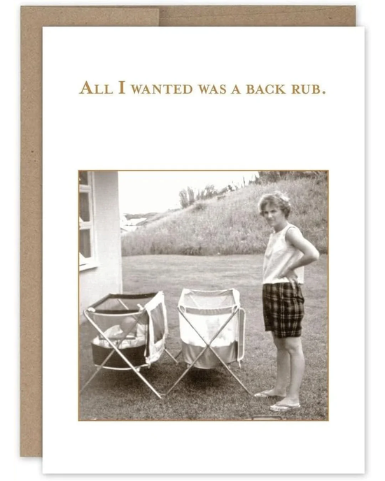 Shannon Martin All I Wanted Was a Back Rub Card