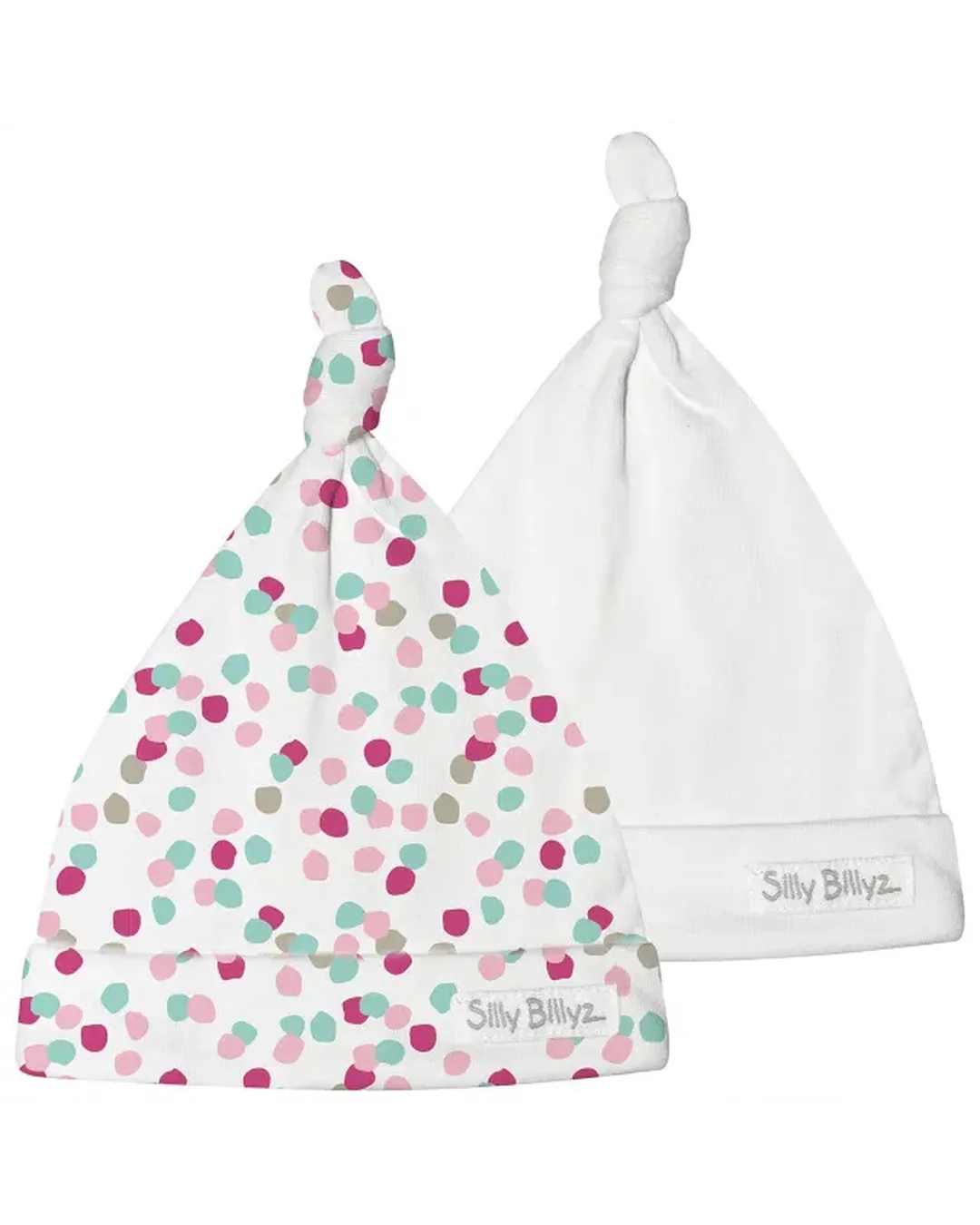 Silly Billyz Gumnut Babyhat 2pk Infant Apparel Confetti