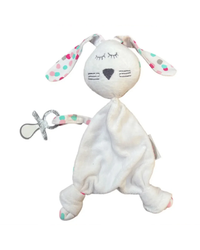 Silly Billyz Jersey Snuggypops Comforters Rabbit Pink Spot
