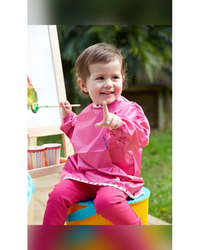 Silly Billyz Sleeved Apron Pink Baby & Children's Aprons Small