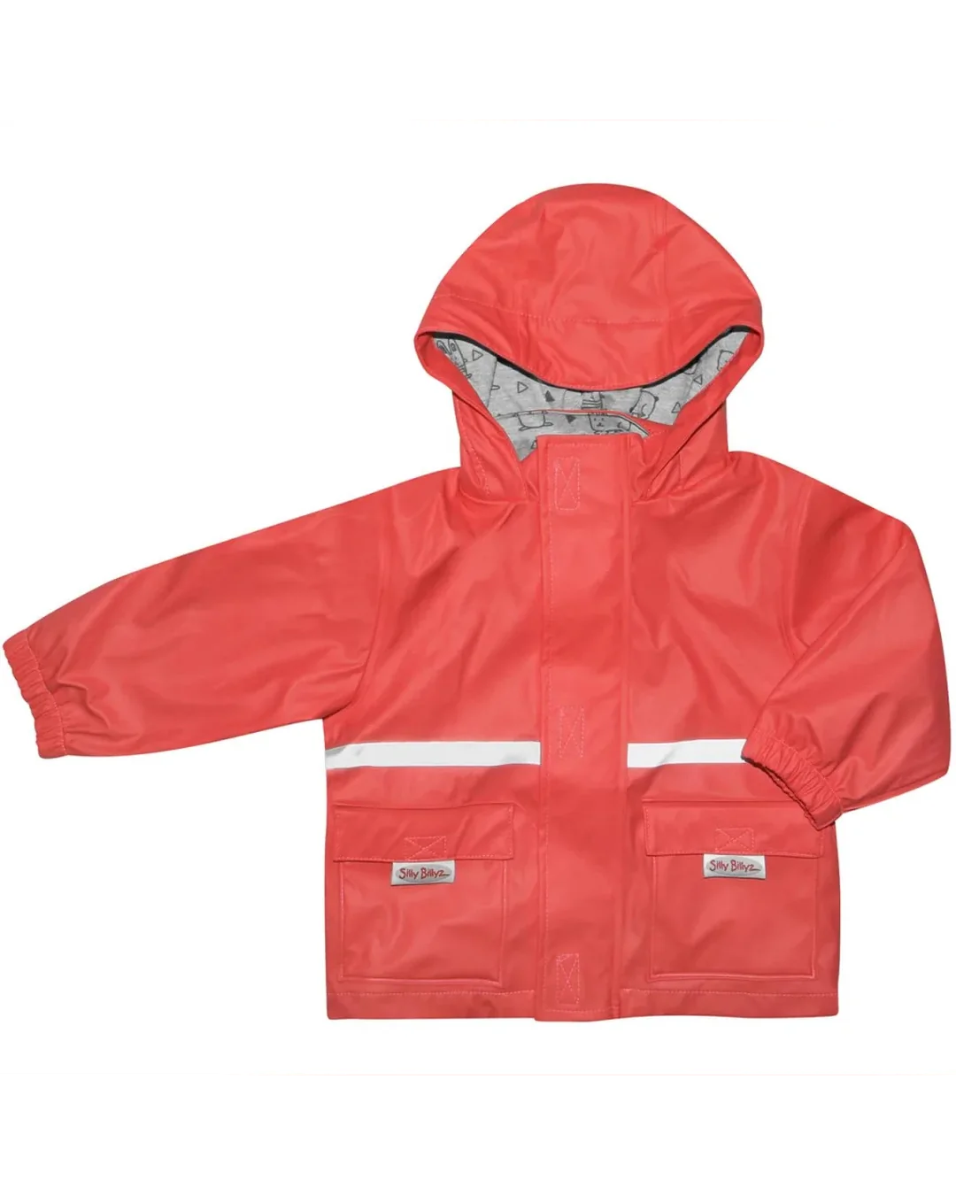 Silly Billyz Waterproof Jacket Red Infant Apparel X-Large 4-5 yrs