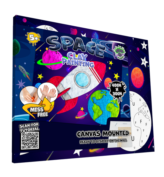 Splat Planet Space Clay Painting Kit 40 x 30 cm