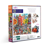eeBoo Artists In Amsterdamn 1000-Piece Jigsaw Puzzle