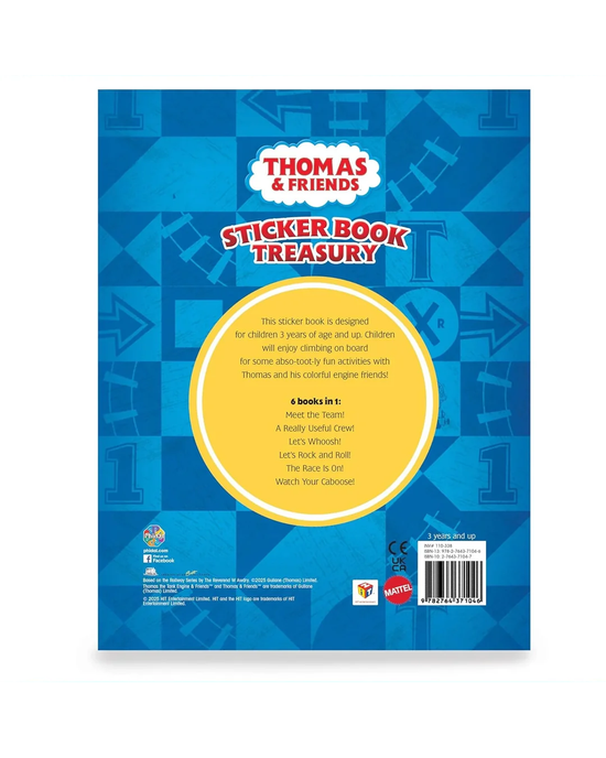 Sticker Book Treasury - Mattel Thomas All Engines Go