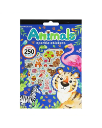Sticker Pad Sparkly Animals 250+ Pieces Sticker Book