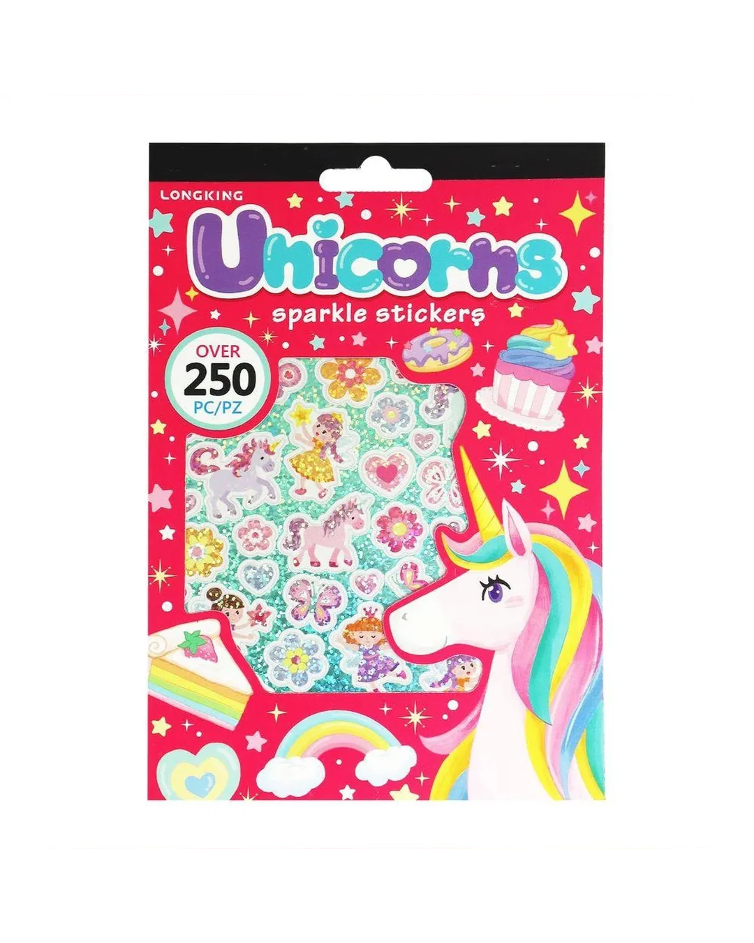 Sticker Pad Sparkly Unicorns 250+ Pieces Sticker Book