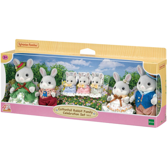 Sylvanian Families Cottontail Rabbit Family Celebration Set