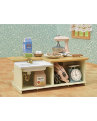 Sylvanian Families Kitchen Island Accessories Set
