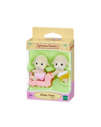 Sylvanian Families Sheep Twins with yellow car pushcart