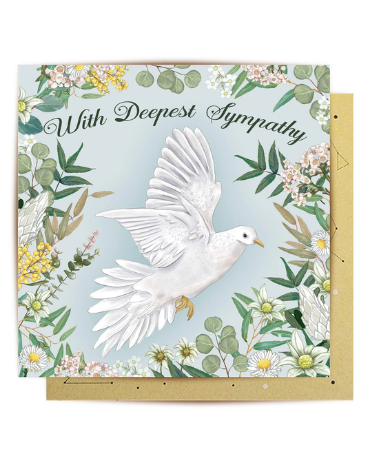 Sympathy Dove - Sympathy Card