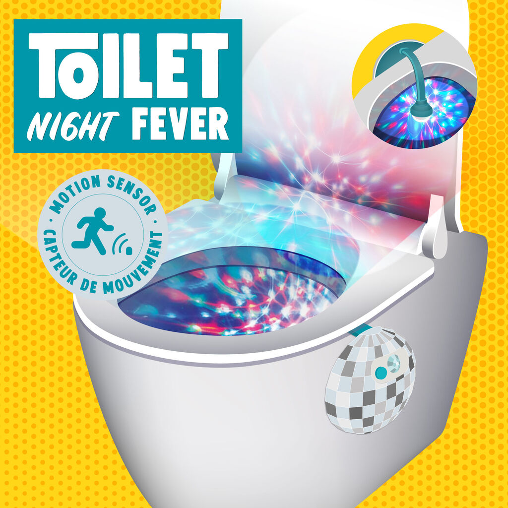 Legami Toilet Night Fever - Bathroom Night Light with Sensor