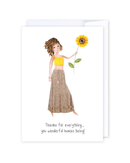 Thanks to a wonderful human Greeting Cards
