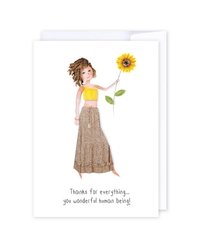 Thanks to a wonderful human Greeting Cards