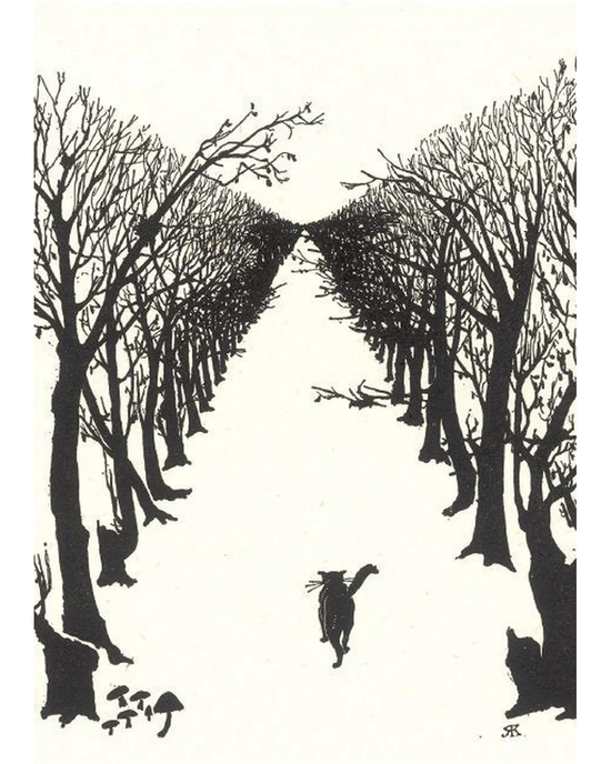 The Cat Who Walked By Himself - Card