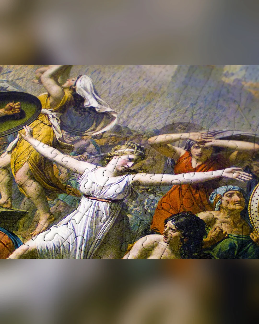 Enjoy Puzzle The Intervention of the Sabine Women 1000-Piece Jigsaw Puzzle-2