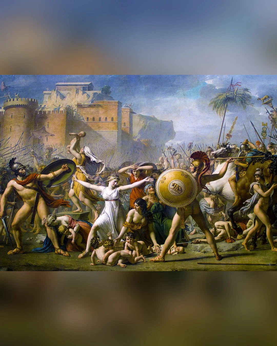 Enjoy Puzzle The Intervention of the Sabine Women 1000-Piece Jigsaw Puzzle-3