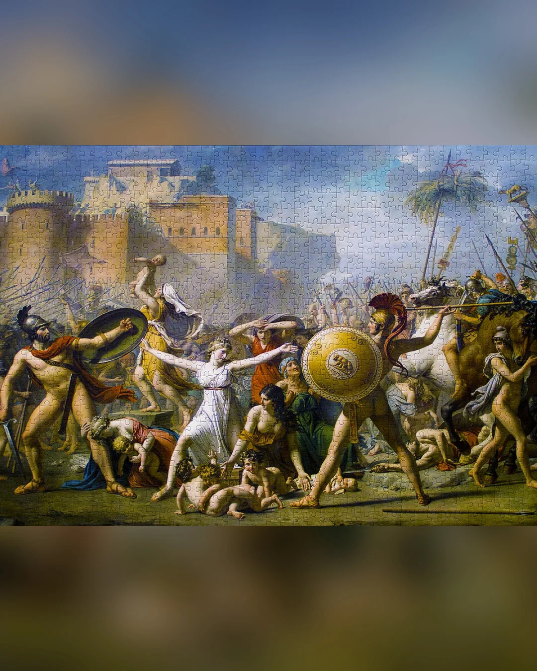 Enjoy Puzzle The Intervention of the Sabine Women 1000-Piece Jigsaw Puzzle-5