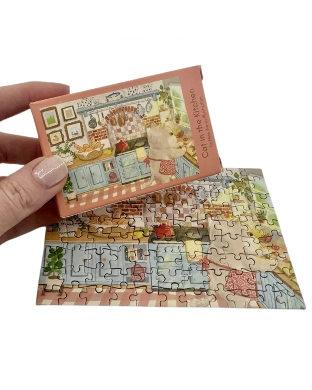 The Puzzle Collab Cat in The Kitchen 99 Piece Micro Puzzle