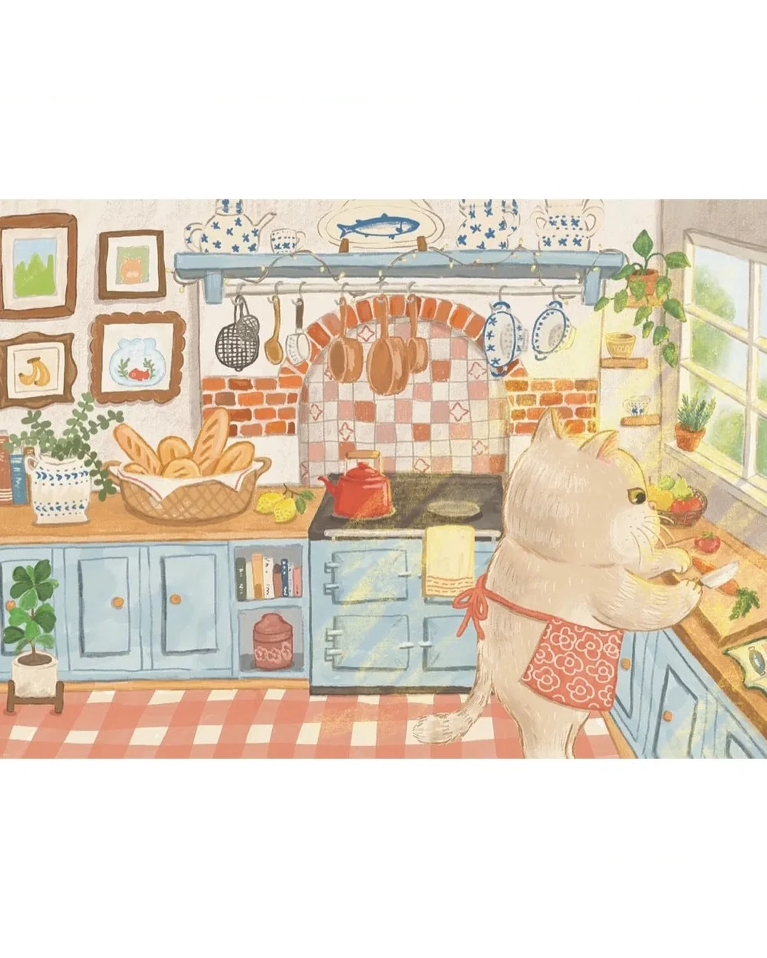 The Puzzle Collab Cat in The Kitchen 99 Piece Micro Puzzle