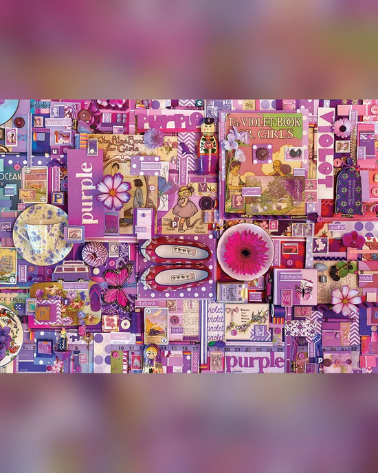 Cobble Hill The Rainbow Project Purple 1000-Piece Jigsaw Puzzle