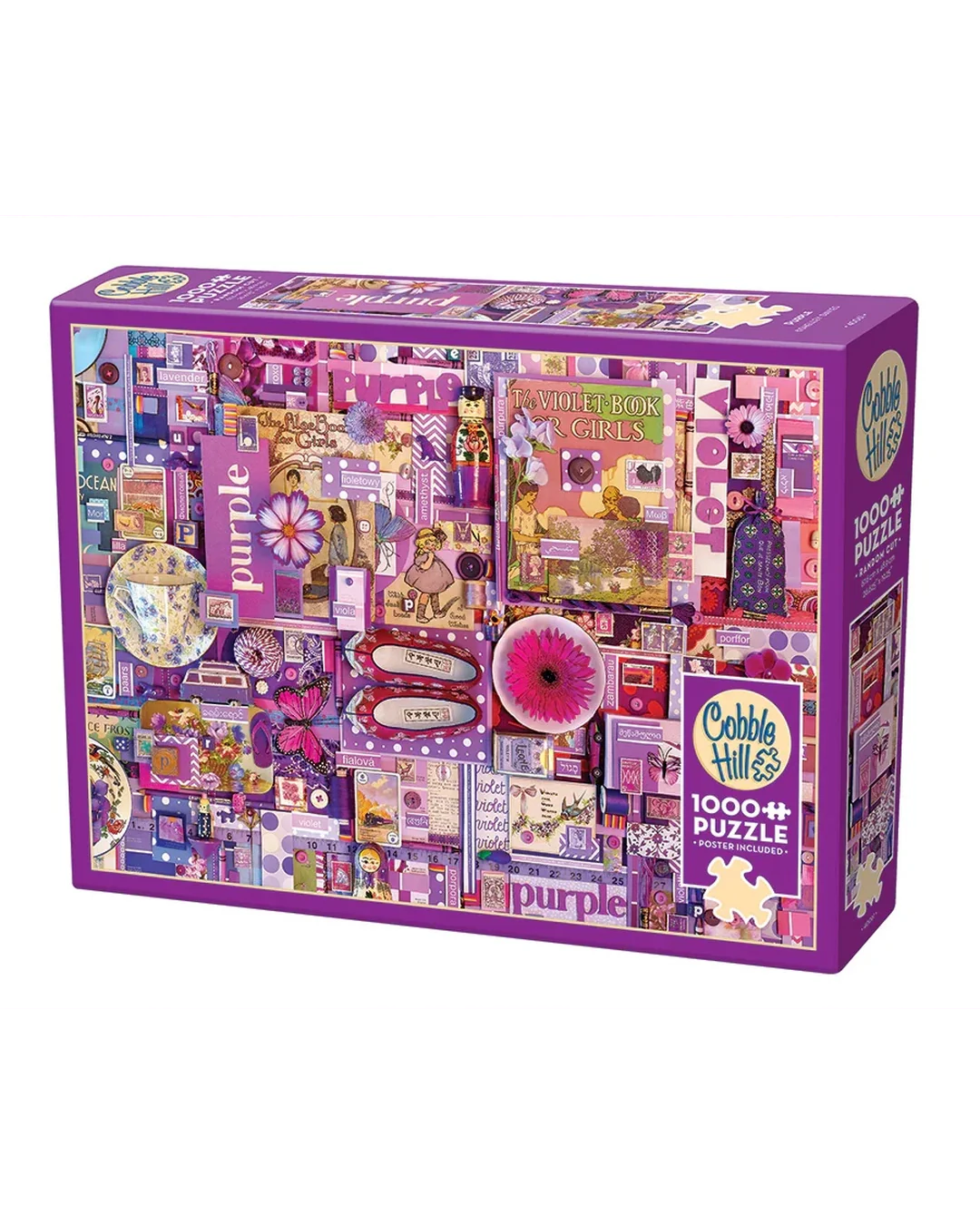 Cobble Hill The Rainbow Project Purple 1000-Piece Jigsaw Puzzle-3