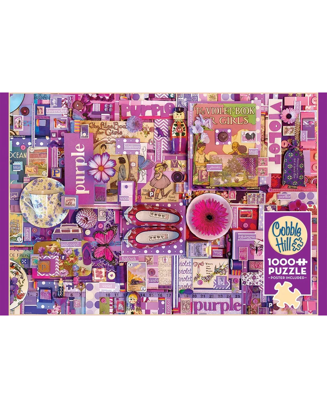 Cobble Hill The Rainbow Project Purple 1000-Piece Jigsaw Puzzle-6