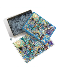 Cobble Hill The Rainbow Project Blue 1000-Piece Jigsaw Puzzle-5