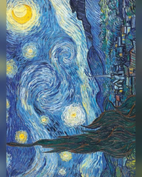 The Starry Night June 1889 - Card Greeting Cards