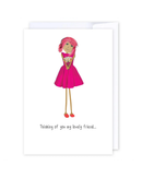 Thinking of you lovely friend Greeting Cards