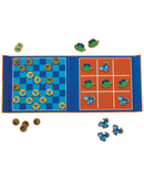 Tic Tac Toe & Checkers - Dino - Croc Creek Magnetic Games Board Games