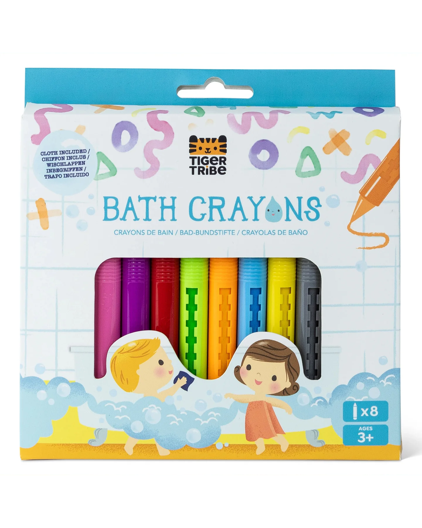 Tiger Tribe Bath Crayons 12-Pack