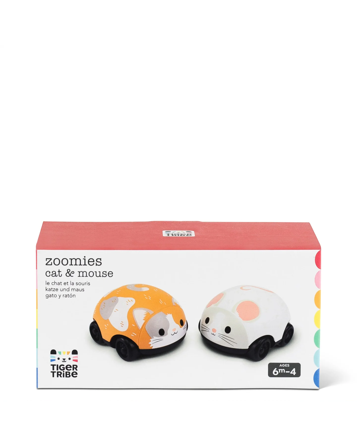 Tiger Tribe Cat and Mouse Pull-Back Toy