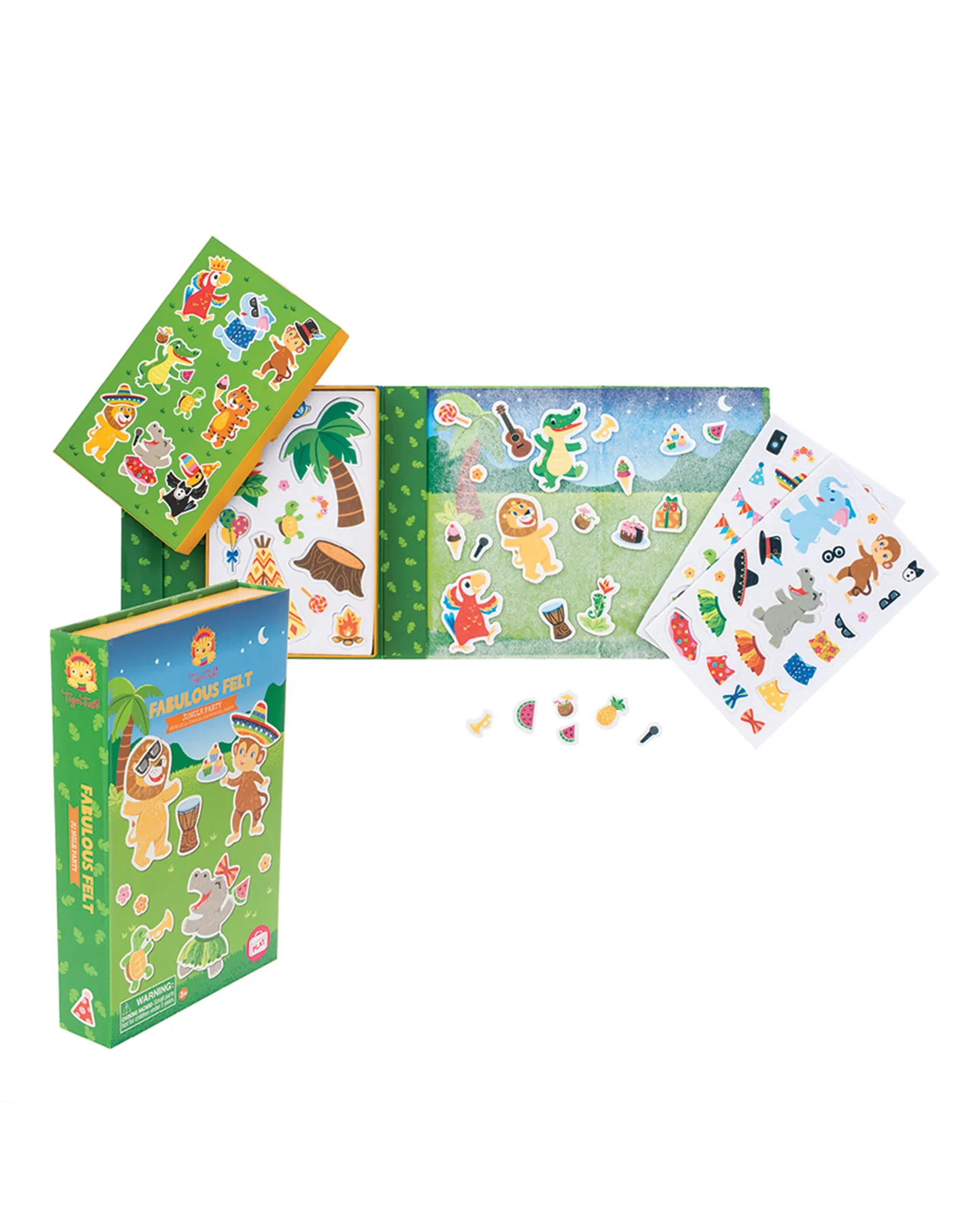 Tiger Tribe Fabulous Felt Jungle Party Craft Kit-3