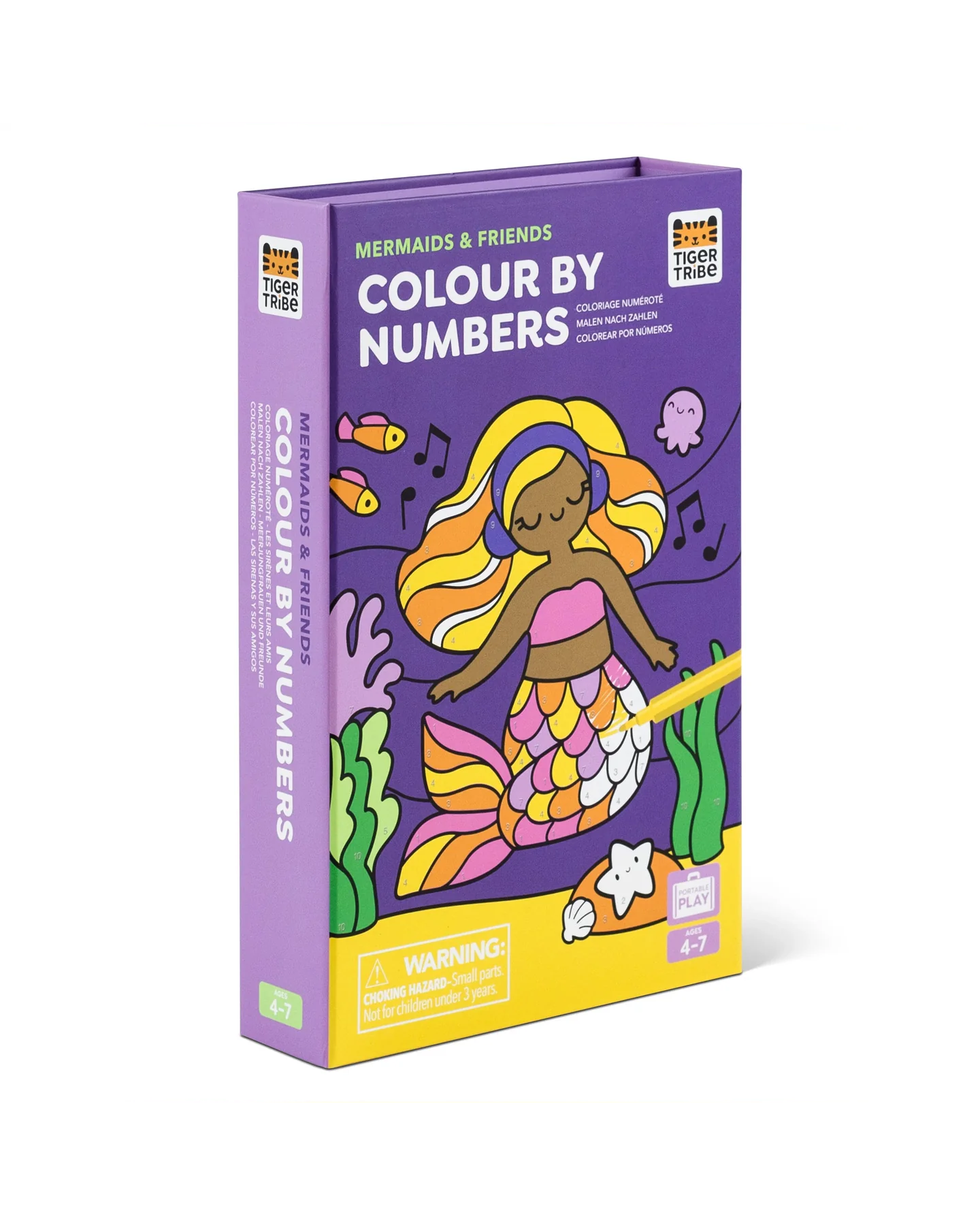 Tiger Tribe Mermaids and Friends Colour by Numbers Set