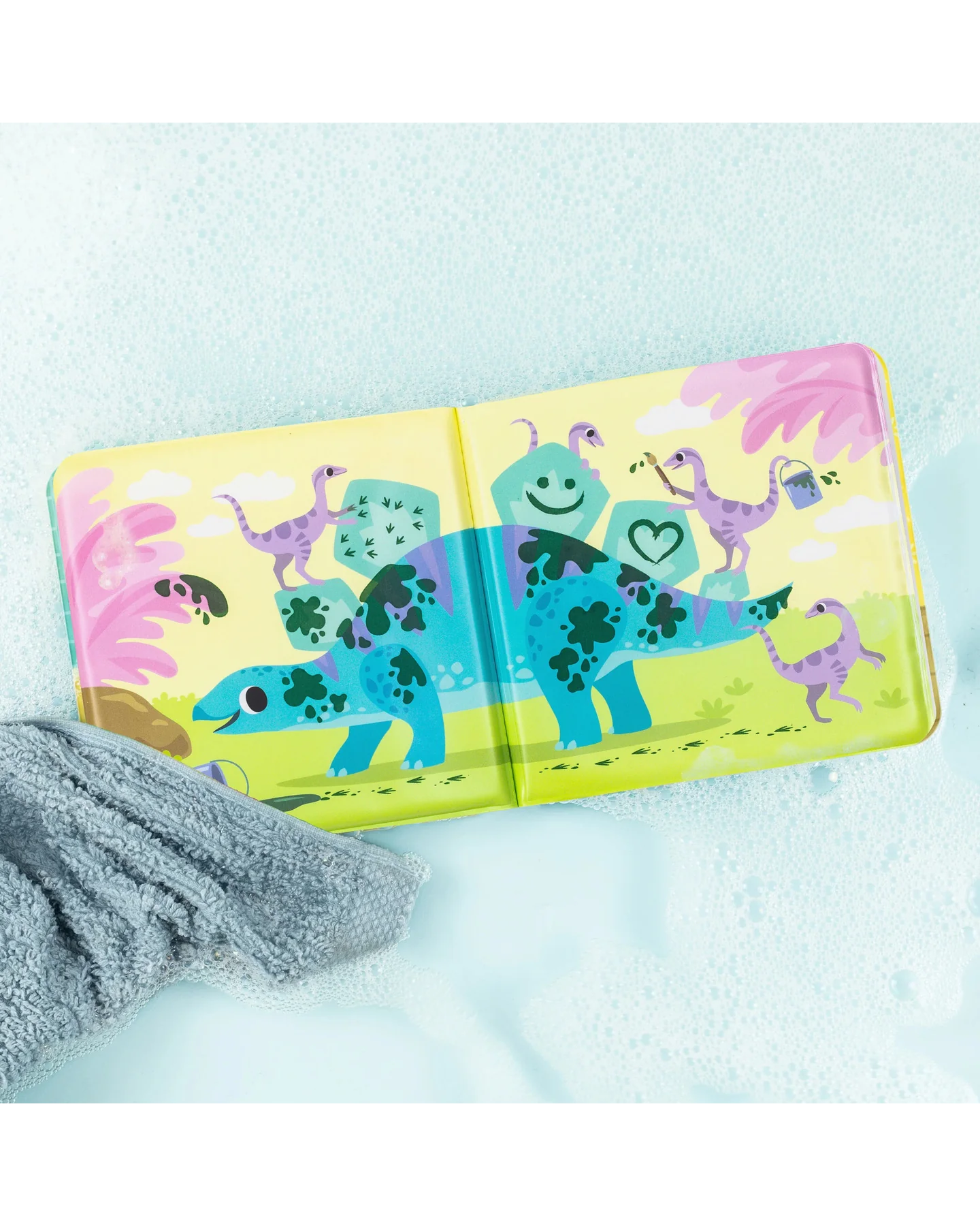 Tiger Tribe Messy Dinosaurs Bath Book-5