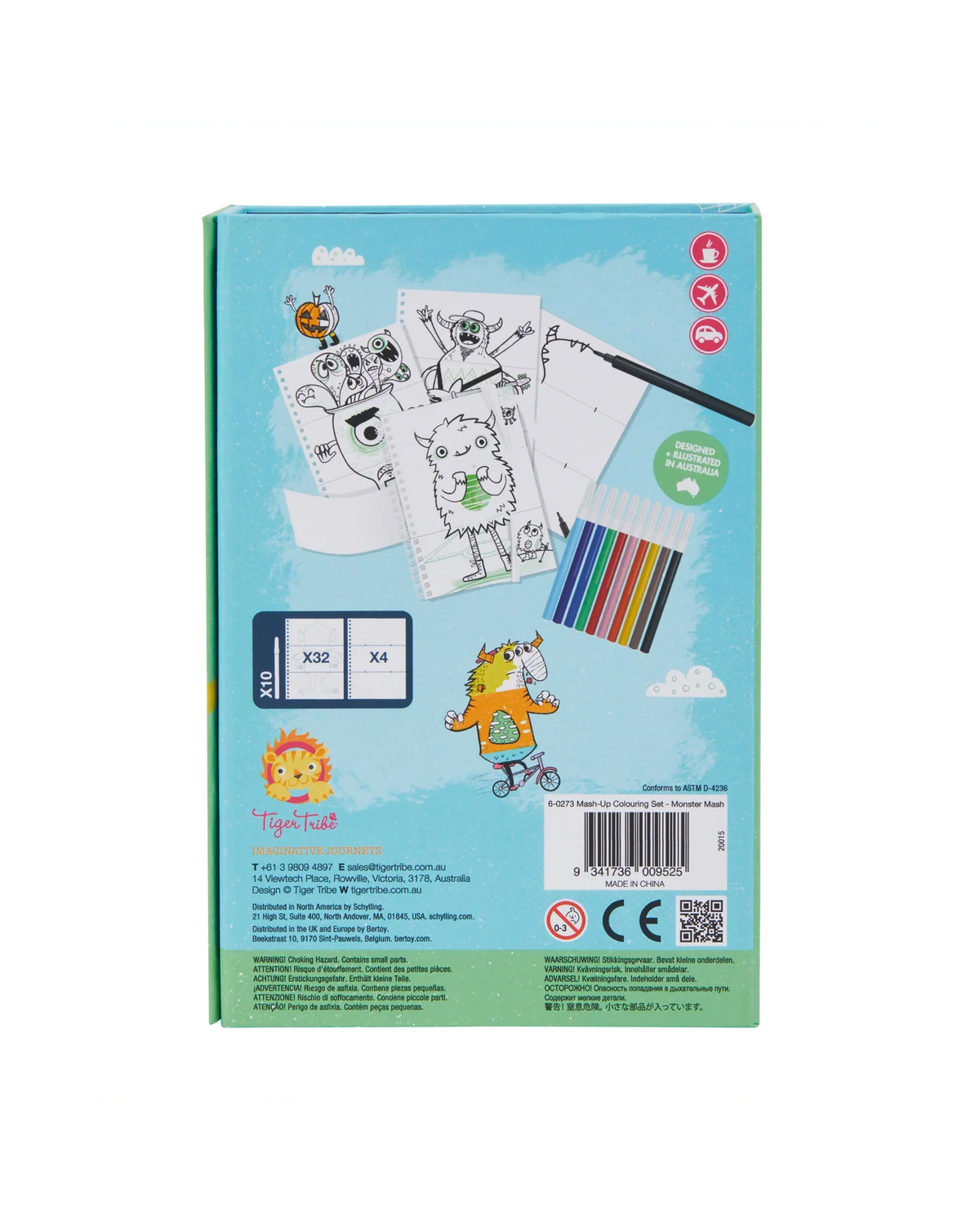 Tiger Tribe Monster Mash Mash-Up Colouring Set-2